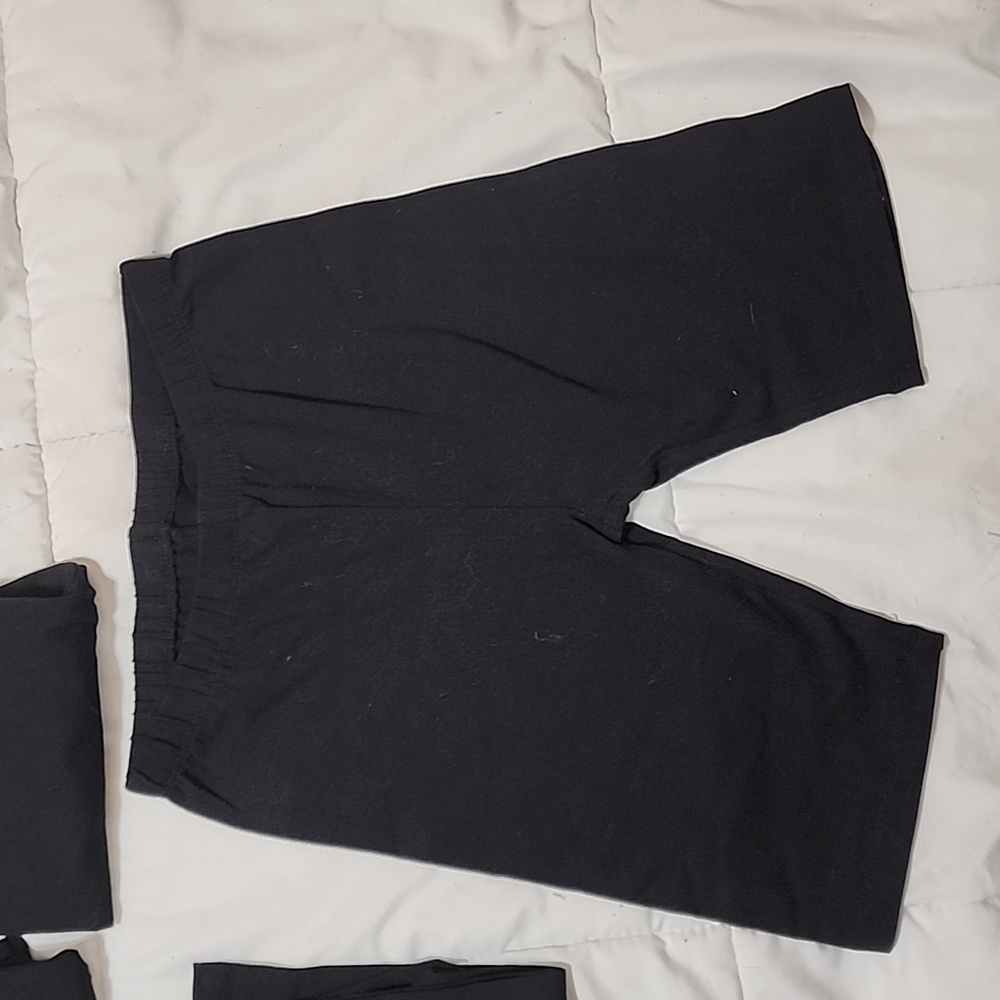NWOT Childrens Place Girls Black Bicycle Shorts Bundle L 10\12